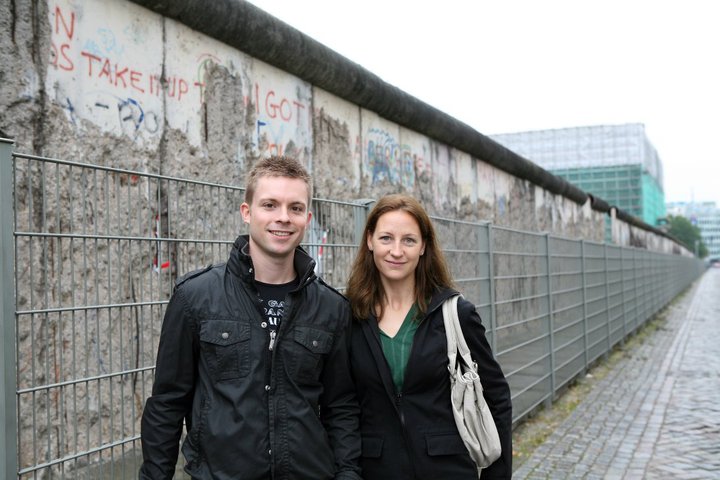 Checking out the Berlin Wall