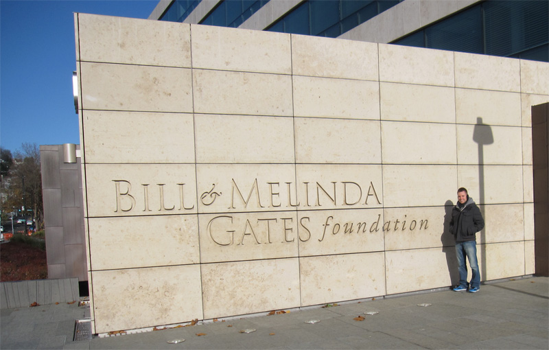 We walked by the Bill and Melinda Gates Foundation